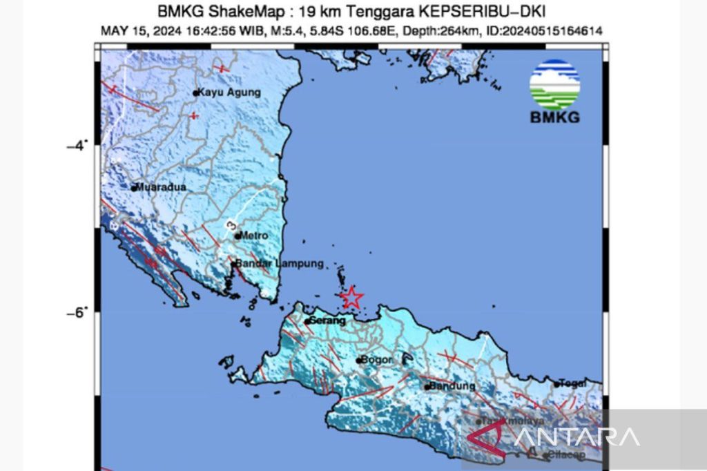 BMKG :Gempa Kepulauan Seribu akibat aktivitas lempeng Indo-Australia
