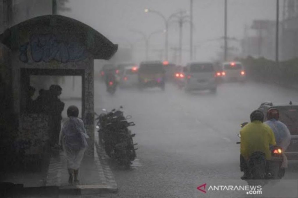 Empat kabupaten di Kalsel berpotensi hujan pada Senin malam